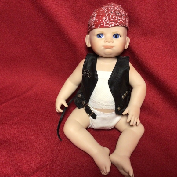 Franklin heirloom BIKER BABIES porcelain dolls - Picture 2 of 4